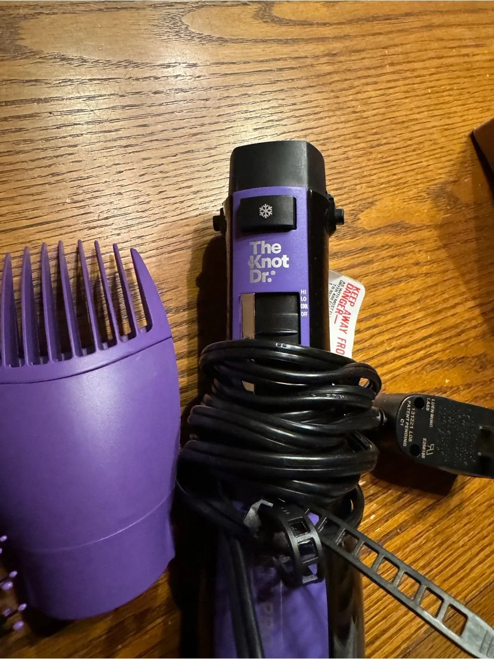 Purple Hot Air Styling Brush - Women Hair Tool
